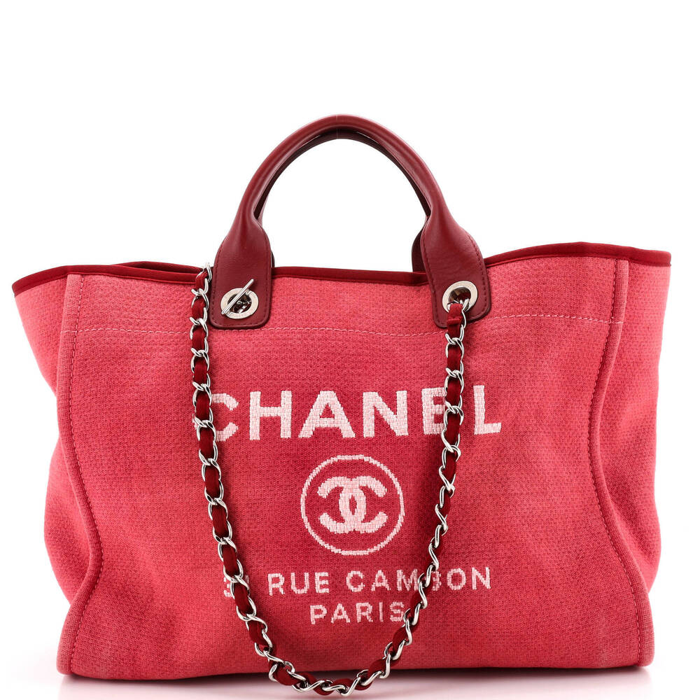 Chanel Medium Deauville Tote Canvas